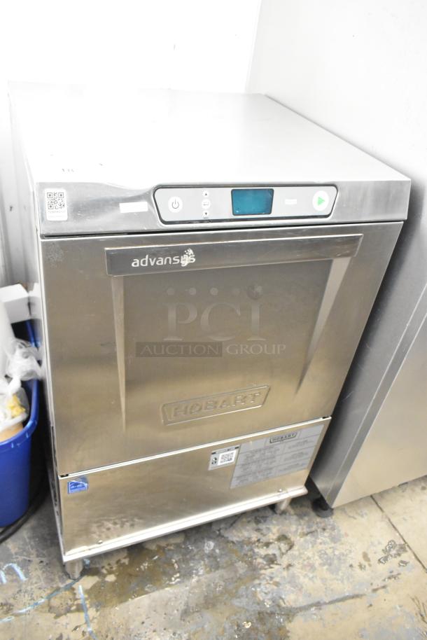 2019 Hobart LXER Stainless Steel Commercial Undercounter Dishwasher, 120/208-240V, 1 Phase, good condition, visible labels.