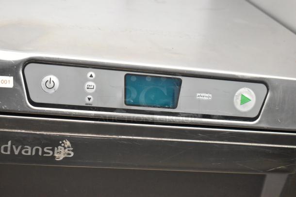 2019 Hobart LXER stainless steel commercial dishwasher with digital controls, 120/208-240 Volts, good condition.