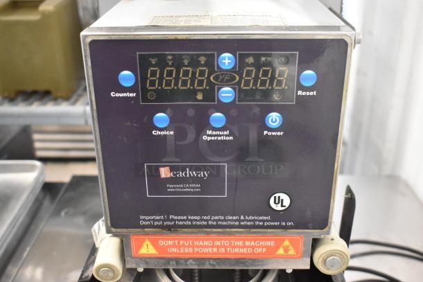 Leadway ET-99SU Metal Commercial Countertop Cup Sealing Machine, 110/120 Volts, UL certified, digital control panel.