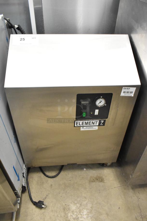 2018 Jun-Air 87R-4MN1-HSBHH nitrogen generator, stainless steel, on commercial casters, 120V, 1 phase, good condition.