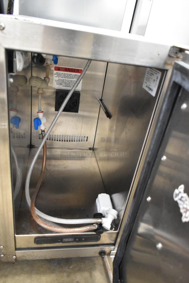 2022 Automatic Bar Controls JT-NITCOM-R Stainless Steel Commercial Cold Brew Nitro Dispenser interior view.