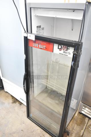 2020 True GDM-12-HC commercial cooler, metal single door, door detached. Needs repair, 115 volts, 1 phase.