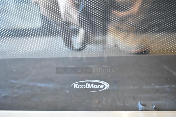 BRAND NEW KoolMore KM-MD-1SS stainless steel microwave drawer with minor scratches. Wall-mounted, 1.2 Cu. Ft., 120V, 1 phase.