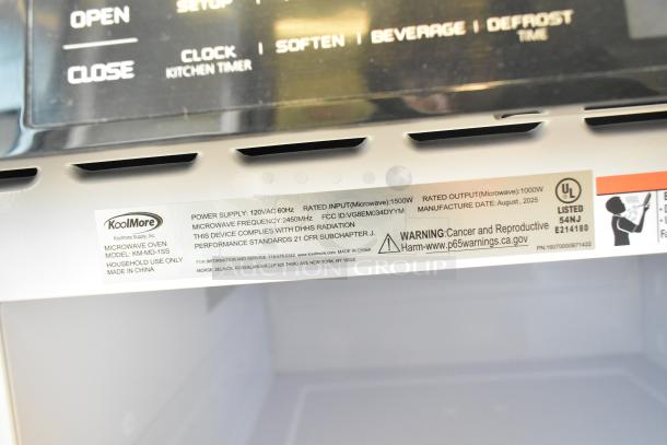 Brand new 2025 KoolMore KM-MD-1SS microwave drawer, stainless steel, wall-mounted, 1.2 cu. ft., 120V, scratch and dent.