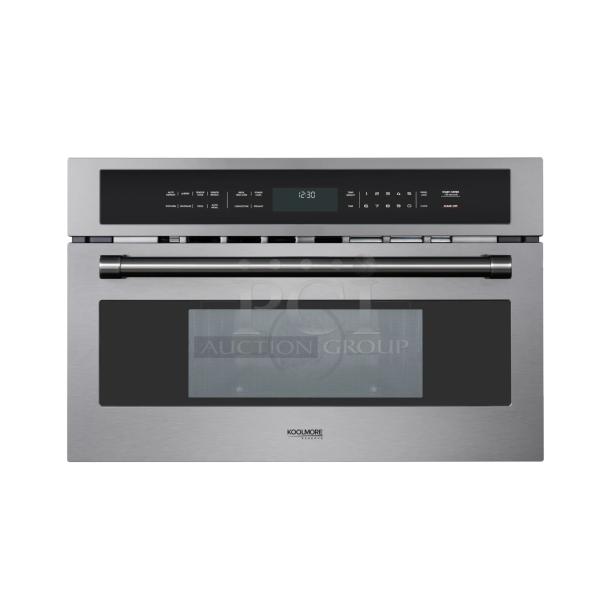 Brand new KoolMore KM-CWO30-BSS 30" stainless steel convection microwave oven, scratch and dent, 120V, speed and sensor cooking.