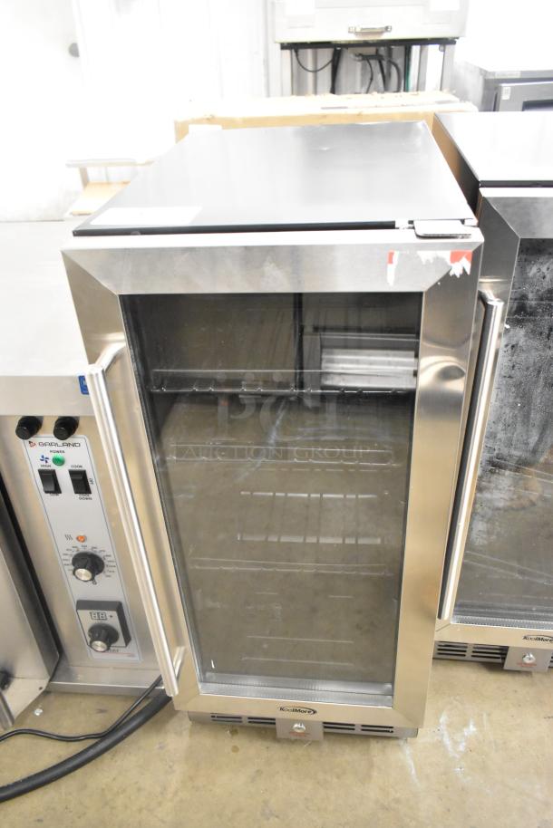 Brand new KoolMore KM-BIR3C-GD stainless steel, glass-door fridge; scratch and dent; built-in, 115V, 1 phase.