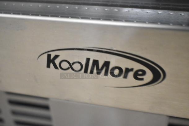 BRAND NEW KoolMore KM-BIR3C-GD stainless steel glass-door refrigerator, scratch and dent condition, 115V, 1 phase.