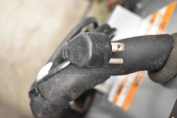 Close-up of a power cord for a 2020 Delfield 406P-STAR2 cooler. Features 115 volts, single phase connection.