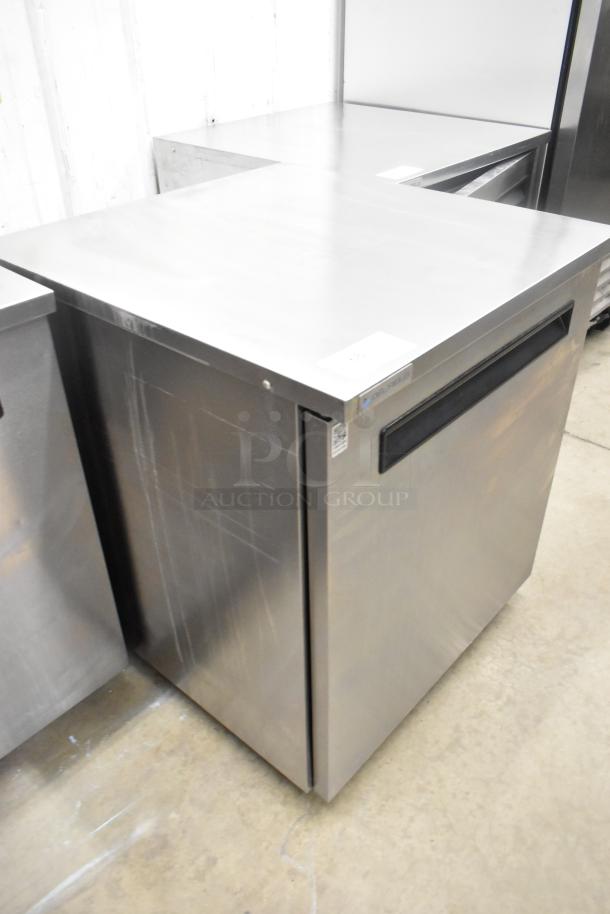 2020 Delfield 406P-STAR2 stainless steel undercounter cooler, single door, on casters, 115V, 1 phase, excellent condition.