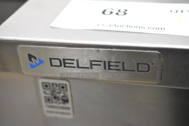 2020 Delfield 406P-STAR2 stainless steel undercounter cooler, single door, commercial casters, 115V, 1 Phase.