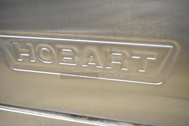 2023 Hobart LXER stainless steel undercounter dishwasher, logo embossed. 120/208-240V, 1 Phase, commercial use.