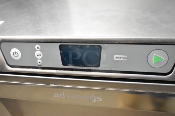 2023 Hobart LXER stainless steel undercounter dishwasher, digital controls, Advansys branding, excellent condition.