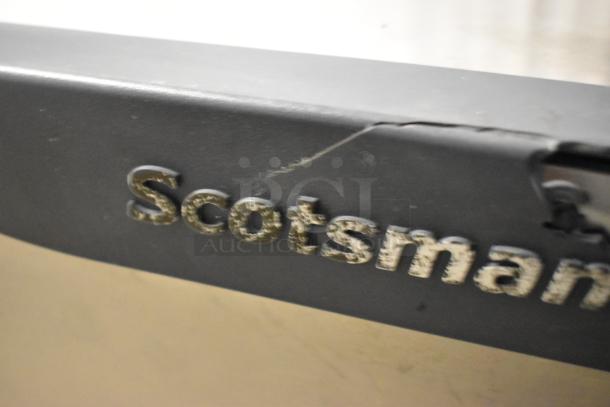 Scotsman C0830SA-32B Prodigy ice machine head, stainless steel, visible logo, shows signs of wear. 208/230V, 1 Phase.