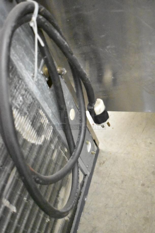 Scotsman C0830SA-32B Prodigy commercial ice machine head, stainless steel, 208/230V, 1 phase, power cord visible.