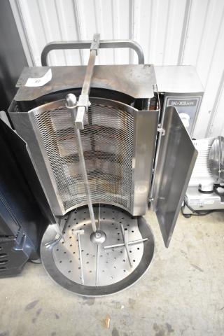 2023 Inoksan PDG400N stainless steel commercial countertop gyro machine, natural gas powered, excellent condition.