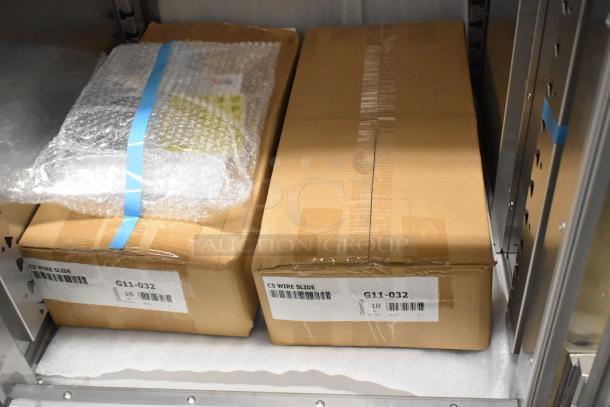 Stainless steel commercial holding/proofing cabinet with clear Dutch doors, on casters, model C599-SDC-U, 120V, 1-Phase. Scratch and dent condition.