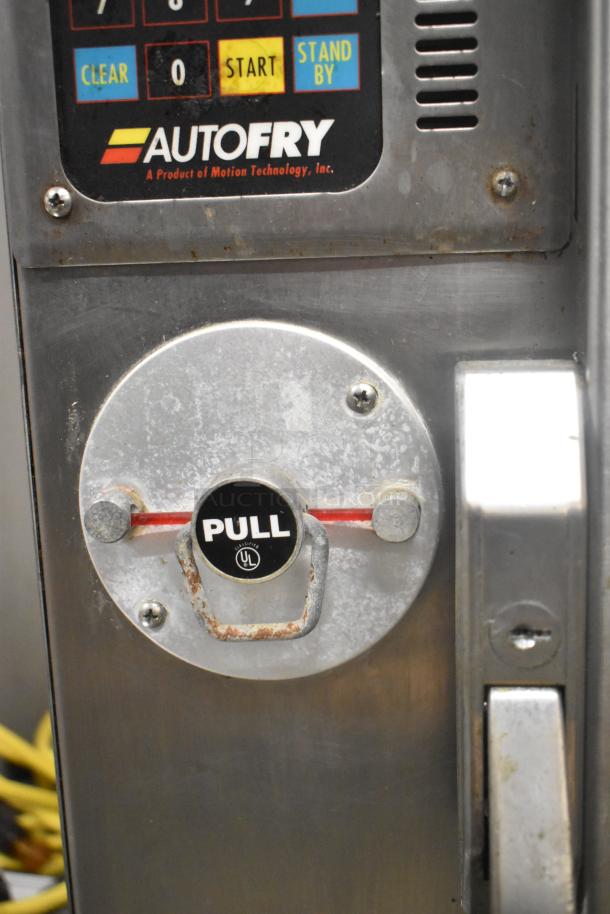 Auto Fry FFG-10 stainless steel ventless fryer, electric, 208/240V, visible control panel, "PULL" handle, used condition.