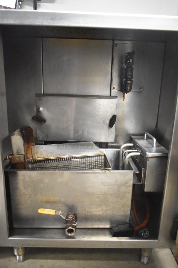 Auto Fry FFG-10 stainless steel ventless fryer, electric, 208/240V, 1 phase, used condition, visible interior components.