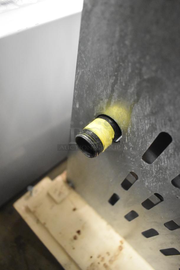 BRAND NEW Cooking Performance Group 351CPGSP18N Natural Gas Stock Pot Range, 80,000 BTU, visible gas connection detail.