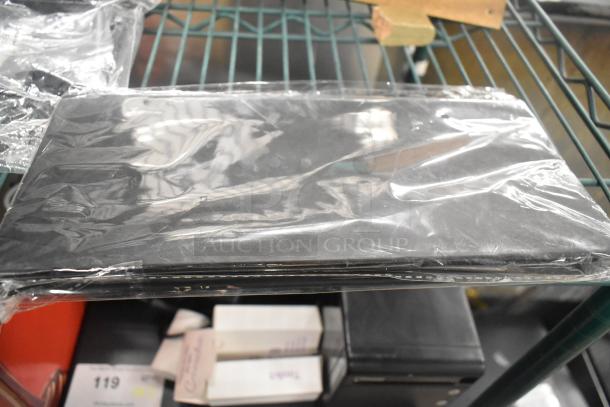 Five assorted items, including a Unifin speaker and a Wearson LCD monitor stand, wrapped in plastic. Appears new.