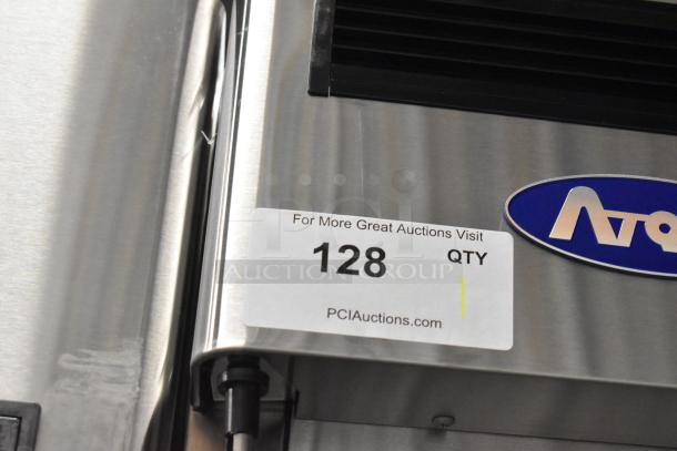 2024 Atosa MCF8705GR Stainless Steel Cooler, single door, poly coated racks, commercial casters, one missing, 115V, 1 phase.