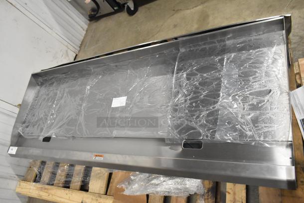 Brand new Cooking Performance Group 72" stainless steel natural gas griddle, model 351GTCPG72NL, thermostatic controls.