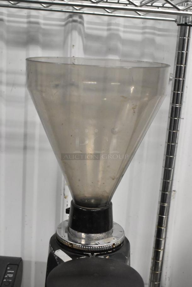 Magister M MD LA metal espresso machine; missing lid; commercial countertop model; 115V, 1 phase.