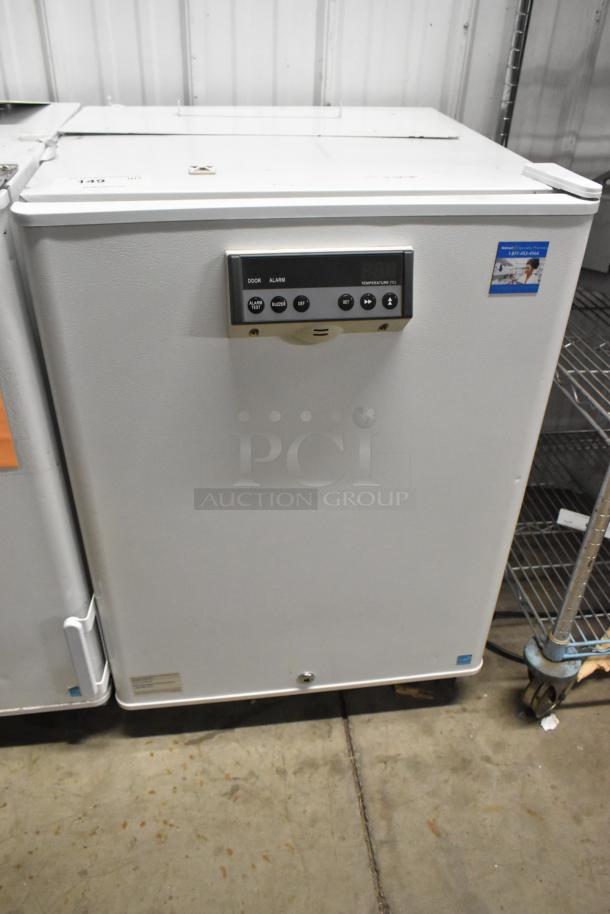 PHCbi SR-L6111W Stainless Steel Commercial Undercounter Single Door Cooler, 115V, 1 Phase, visible control panel, good condition.