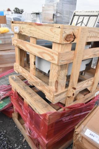 Brand new Advance Tabco FS-MOD stainless steel single compartment sink, crated, no legs, for auction.