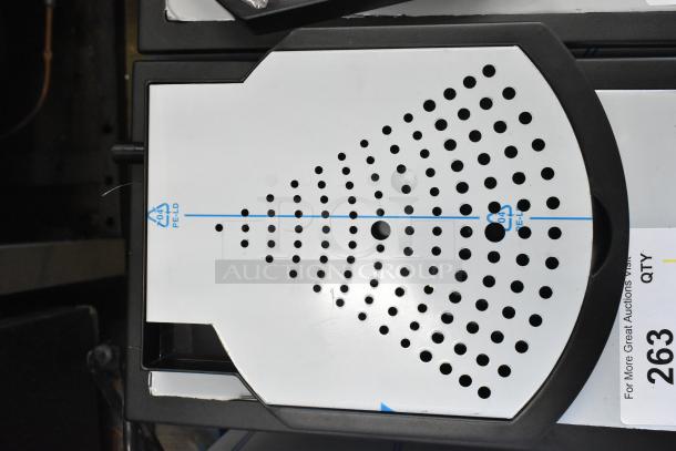 Grindmaster 1000678GM PB5US stainless steel ecoboiler hot water dispenser, brand new, with minor scratches, 240 volts, 1 phase.