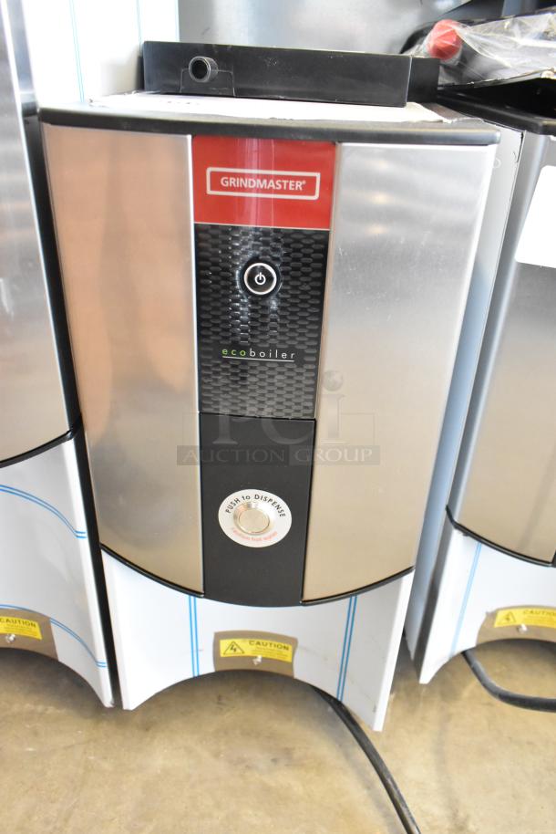 Brand new Grindmaster PB5US Ecoboiler Hot Water Dispenser, stainless steel, model 1000665GM, 240V, 1 phase, minor scratches.