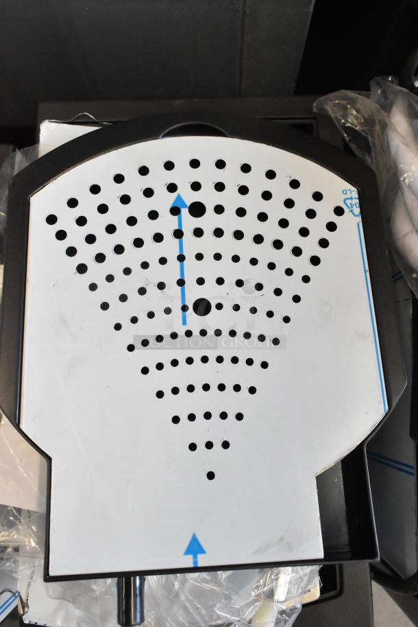 Brand new Grindmaster PB5US Ecoboiler Hot Water Dispenser, model 1000665GM, stainless steel, 240V, 1 phase, scratch and dent condition.