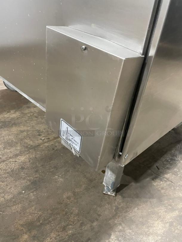 Rational SelfCooking Center SCC202 combi oven, stainless steel, electric, on casters, with wired oven rack; SN: E22SE040620045.