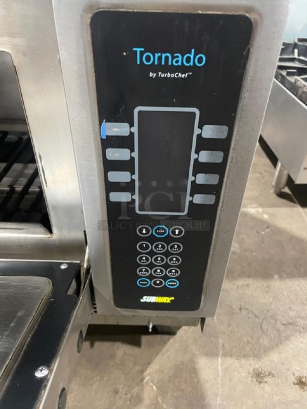 TurboChef Tornado NGCD6 commercial stainless steel rapid cook oven with digital touch controls, 208/240V, 1 phase.