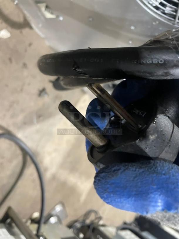 Close-up image of a power plug for TurboChef Tornado Series NGCD6 commercial oven with visible cord markings.