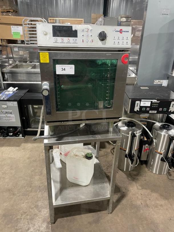 Convotherm Mini Combi Oven OES6.10, stainless steel, electric, digital controls, 208/240V 3 phase, with undershelf stand.