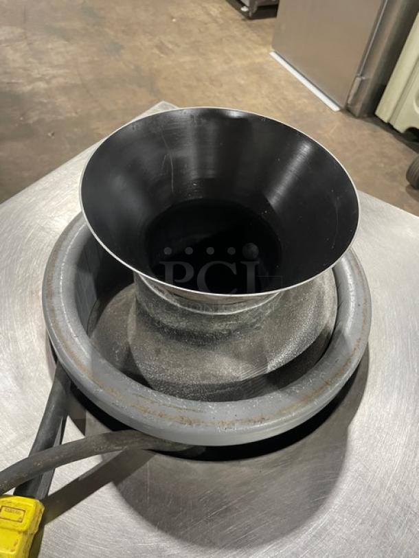 AM Manufacturing Round-O-Matic R900RT dough rounder, stainless steel, electric, 120V, on casters, commercial use.