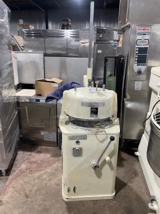 Rompa Commercial White Electric Powered Free-Standing Dough Rounder/Divider! With Rounding Plate! - Item #1225319