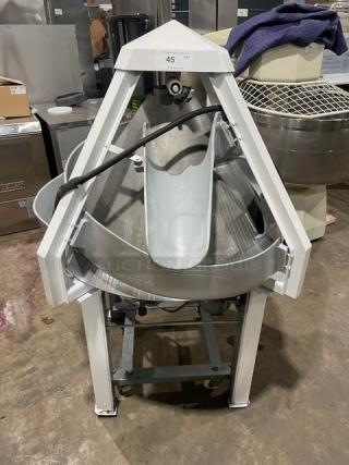 Benier Commercial Electric Powered Free Standing All-Round Conical Dough Rounder! On Legs & Casters! - Item #1225312