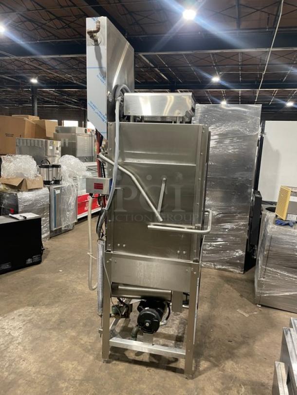 Jackson TEMPSTAR Series commercial stainless steel ventless dishwasher, model TEMPSTARHHEVER, with electric booster heater, used condition.