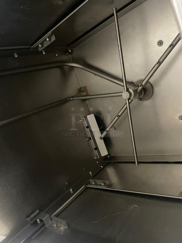 Jackson 2019 TempStar Series stainless steel high hood dishwashing machine interior, showcasing electric booster heater elements.