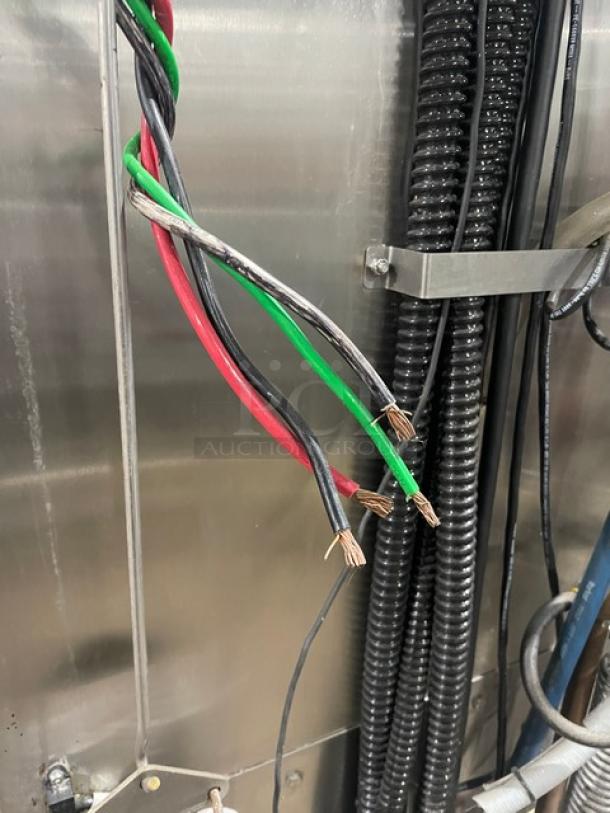 Jackson TEMPSTARHHEVER commercial dishwasher wiring view; stainless steel, ventless, electric, high-temperature, model 2019.