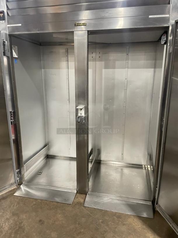 Traulsen ARI232LUTFHS stainless steel 2-door roll-in refrigerator, Energy Star certified, commercial-grade, excellent condition.