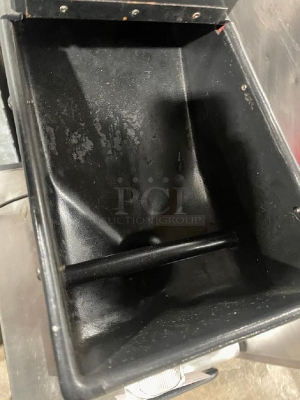 Bunn G3 commercial coffee grinder in used condition, featuring a large hopper. Model G3, 120V, 1 Phase, SN: 8406.