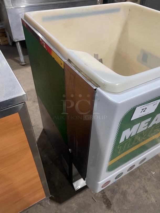 Cornelius ED250BCZ 8-flavor beverage/ice dispenser, push button control, electric, countertop, used condition.