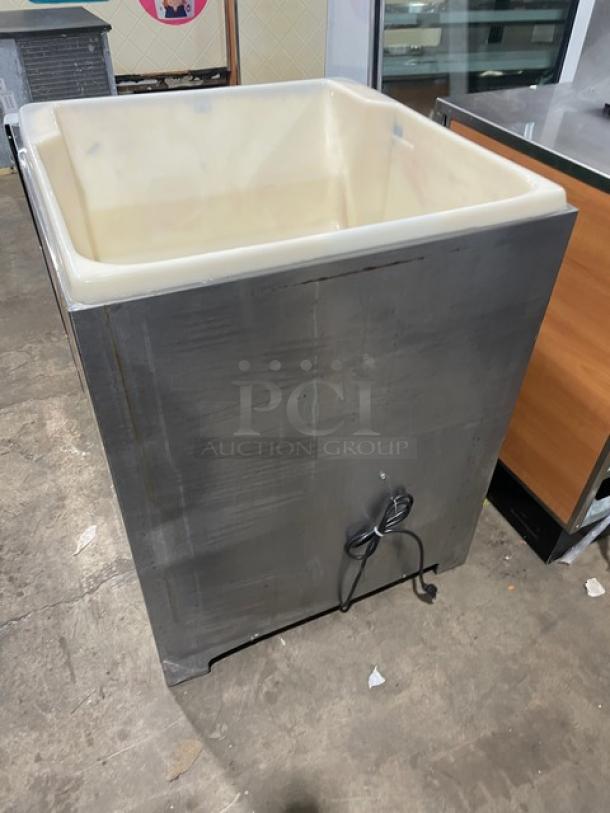 Cornelius ED250BCZ 8-flavor countertop beverage dispenser, electric-powered, stainless steel, push-button control, 115V.