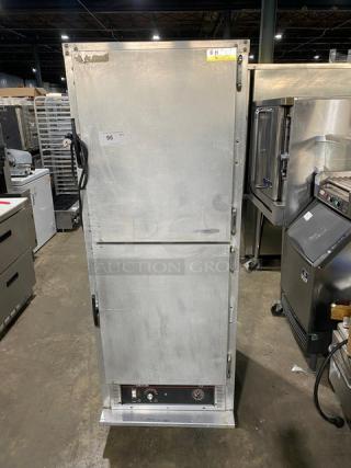 Cres-Cor stainless steel insulated holding/proofing cabinet, model H135UA11, on casters, electric powered, good condition.