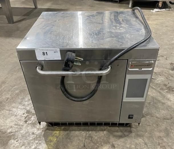 MerryChef Eikon E3 stainless steel rapid cook oven, 2019 model, EasyTouch touchscreen, used condition, 208/240V, SN: 1906213091188.