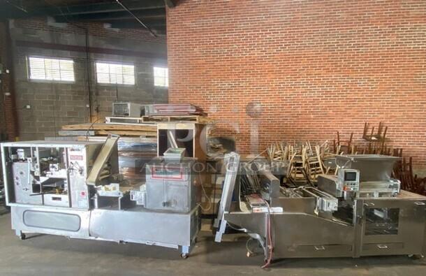 König/Rheon GS2000 USA-K2 commercial dough divider/rounder, stainless steel, with proofer and twin divider, SN: 3160052.