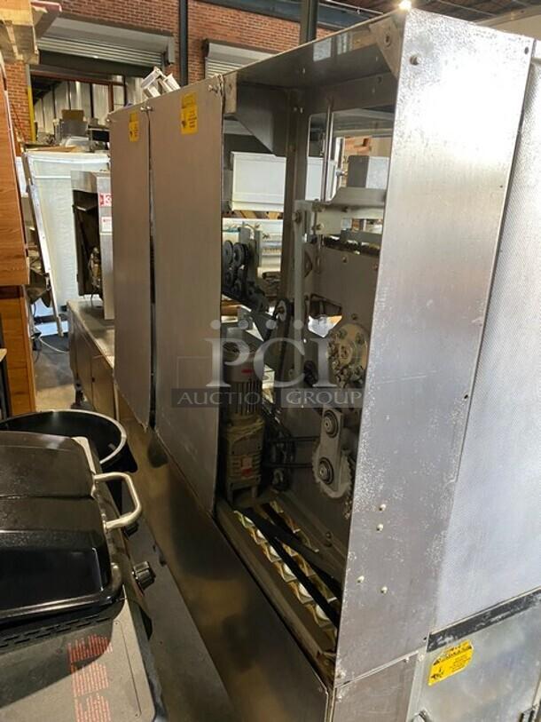König Mini Rex Series GS2000 USA-K2 bakery dough line, stainless steel, with integrated proofer, up to 4,000/hr capacity.
